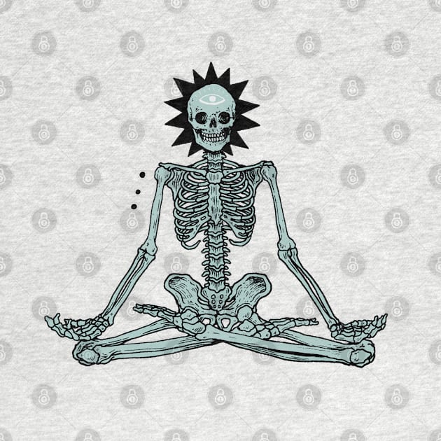 yoga skeleton by Daria Kusto